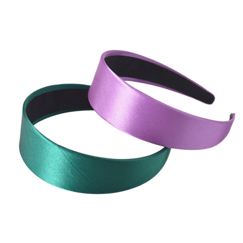 Wholesale Wide Brim Satin Headband Fabric